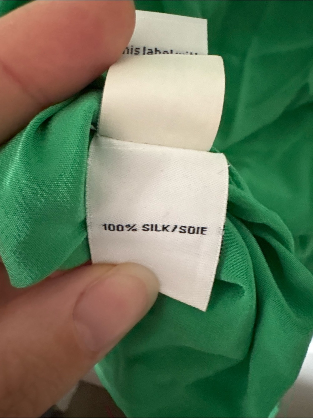 Diane von Furstenberg green silk blouse Size 2 - Picture 4 of 5